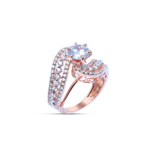 Crose Over Rose Ring