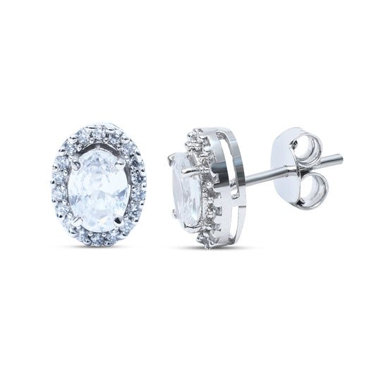 Earring Whimsy Halo oval