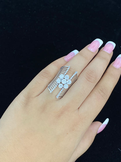 White Floral Ring